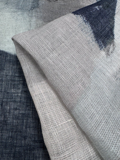 100% Pure Linen Gauze - Costal Abstract - 145Cm