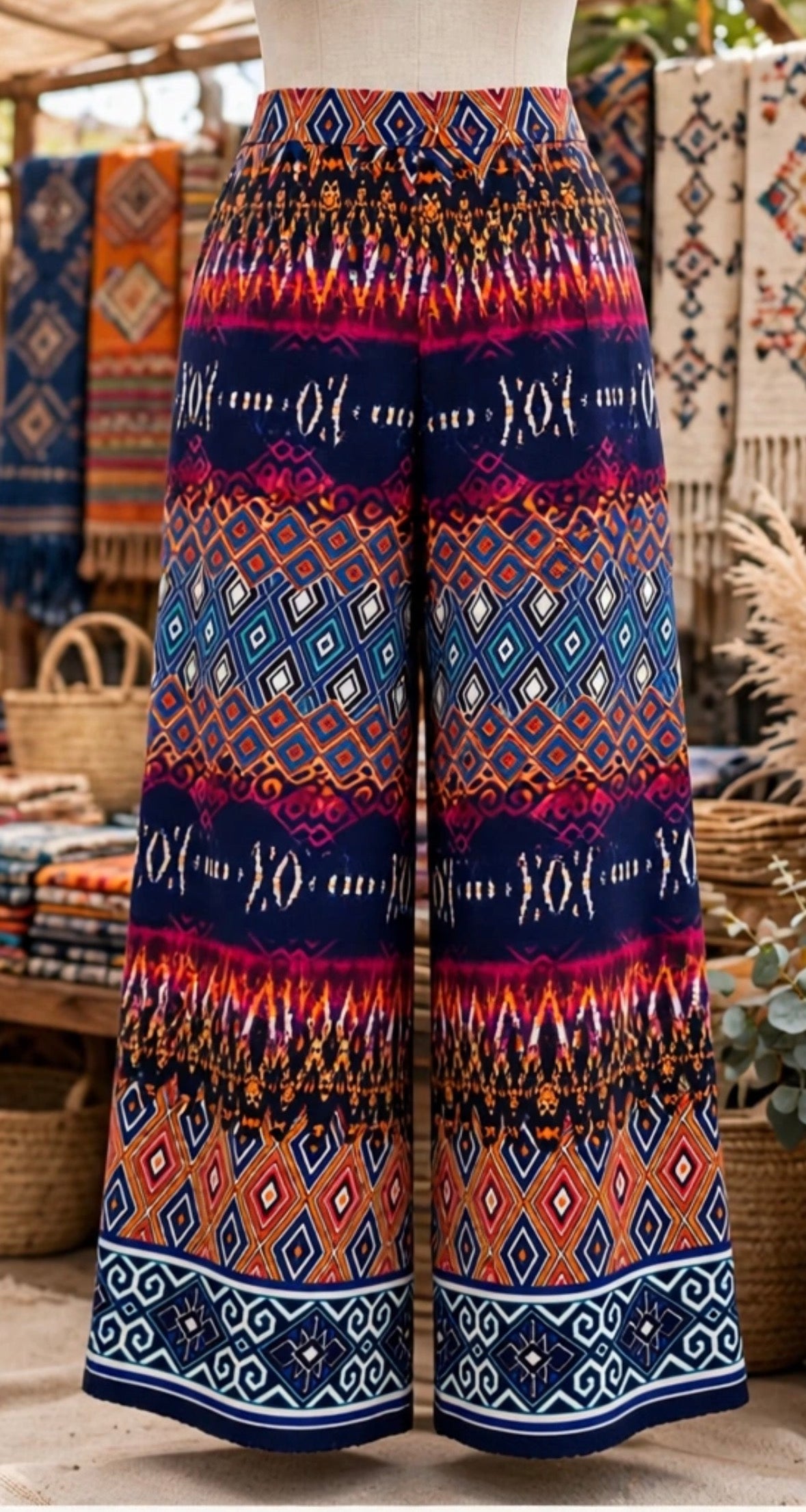 Calender Knit - Tribal Geo - 140cm