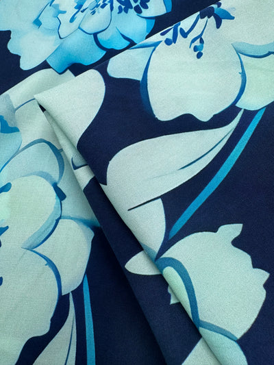 Designer Rayon - Aqua Petal - 145cm