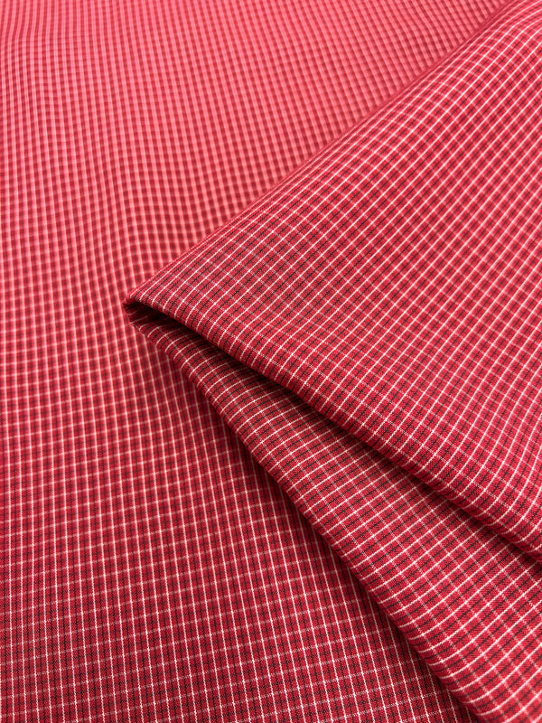 Yarn Dyed Cotton - Red Gingham - 145cm