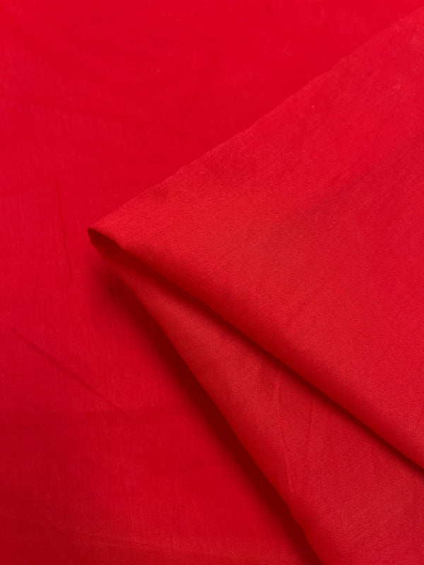 Cotton Voile - Red - 140cm