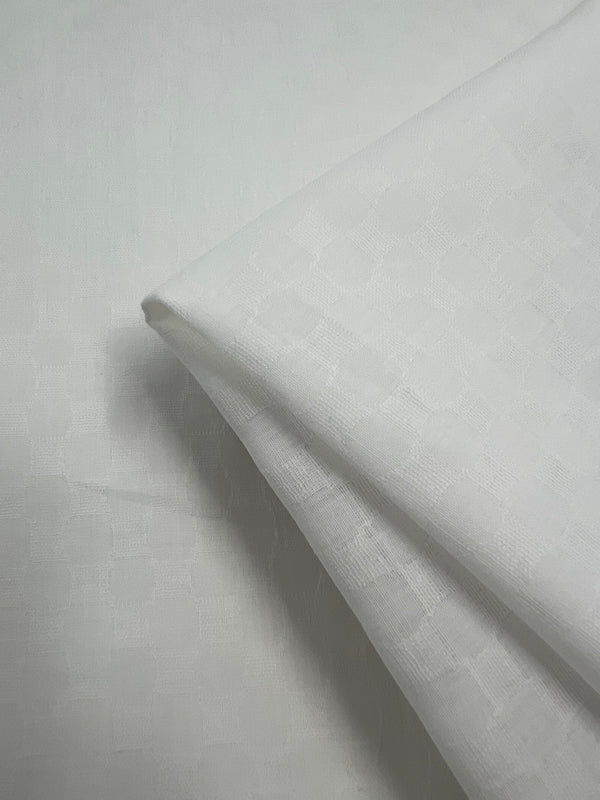 Textured Cotton Voile - Ivory - 150cm