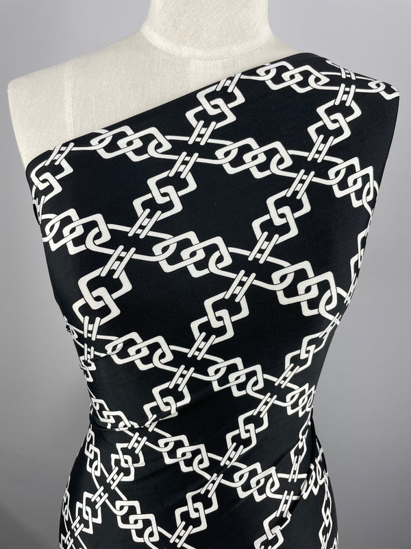 Printed Lycra - Chained - 150cm