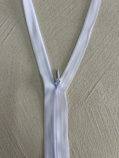 Invisible Zip - White - 30cm