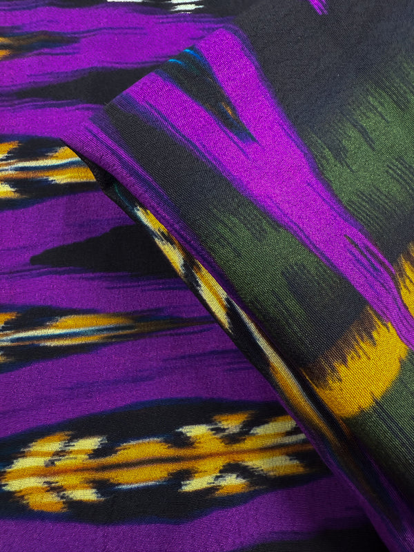 Printed Viscose - Regal Ikat - 145cm