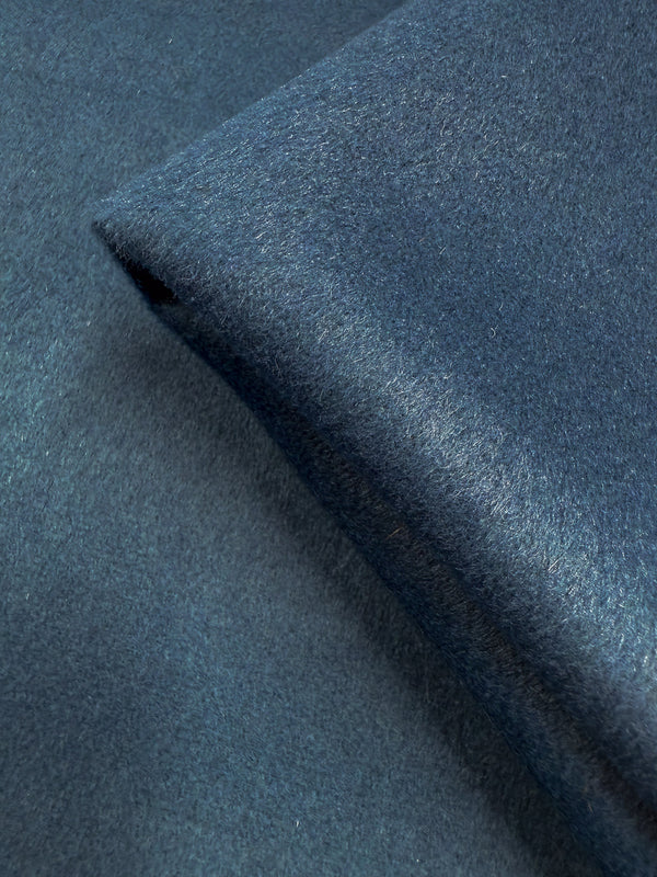 Wool Cashmere - Blue Steel - 150cm