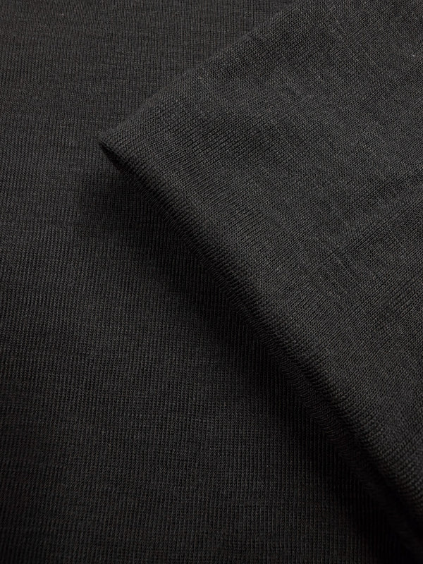 Merino Wool Knit - Black - 155cm