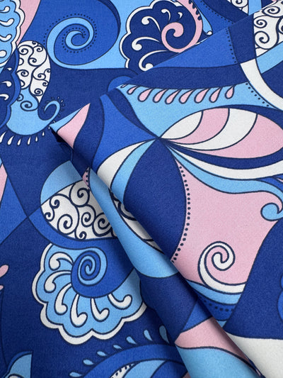 Cotton Sateen - Serenity Waves - 148cm