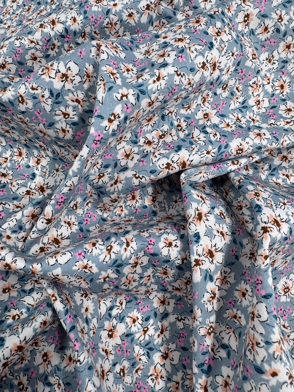 Cotton Sateen - Bluebell Meadows - 148cm
