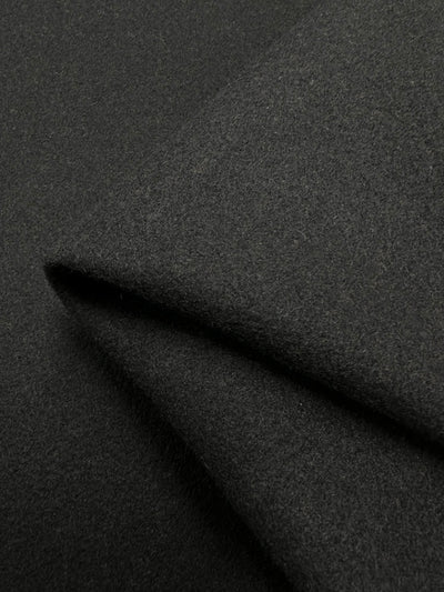 Wool Flannel - Black - 150cm