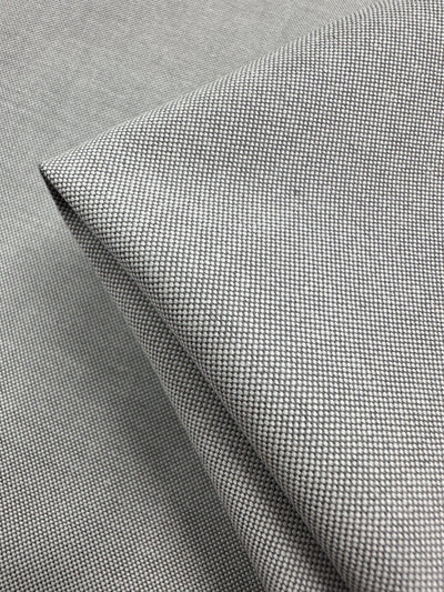 Linen Blend - Grey White - 150cm