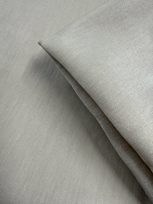 Stretch Linen Twill - Bone Sheen - 133cm
