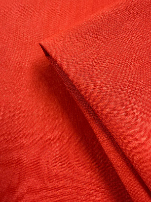Stretch Linen - Tomato - 133cm