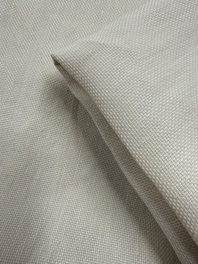 Hopsack Stretch Linen - Cream - 132cm