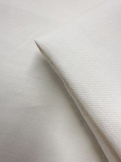 Pure Linen Twill Tweed - Ivory - 142cm