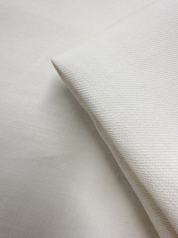 Pure Linen Twill Tweed - Ivory - 142cm