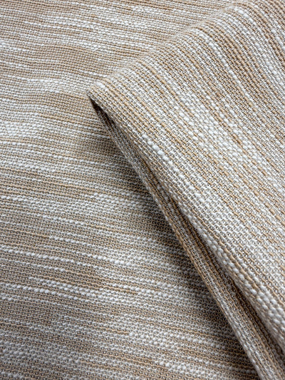 Pure Linen Tweed - Sand Ripple - 168cm