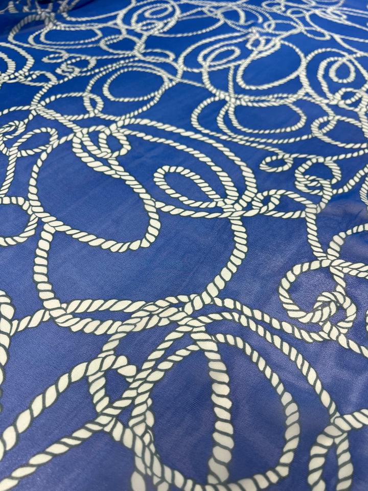 Buy Designer Chiffon - Ocean Rope | Super Cheap Fabrics