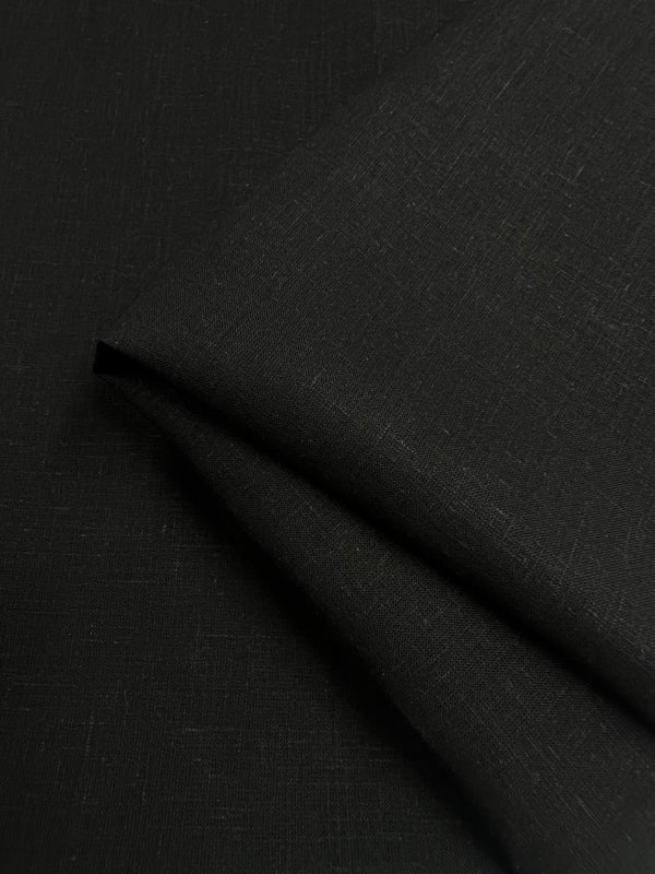 Pure Linen - Black - 140cm