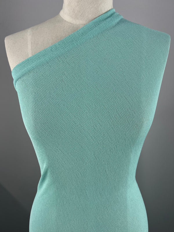 Slub Knit Jersey - Aqua - 150cm
