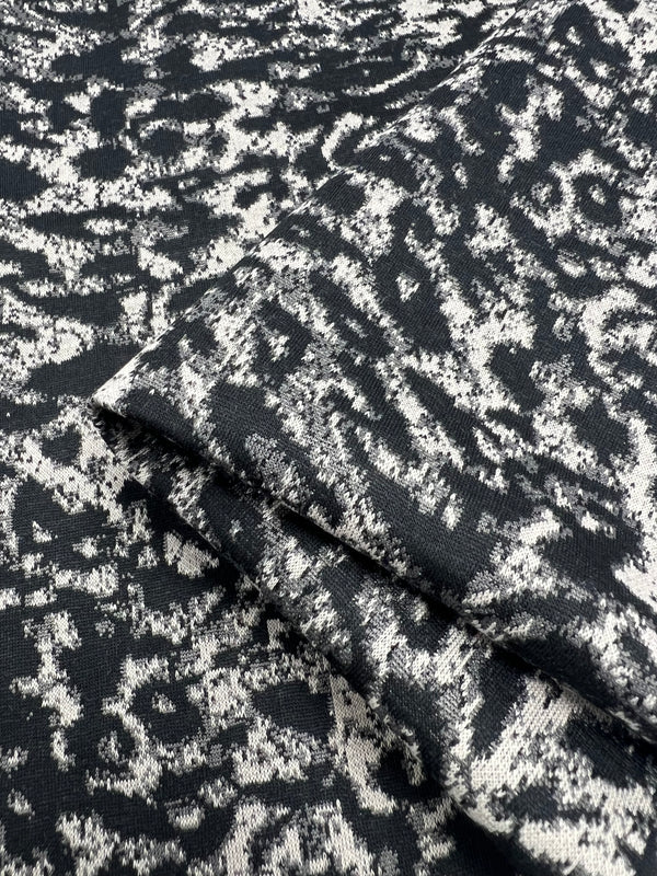 Textured Knit - Snow Leopard - 145cm