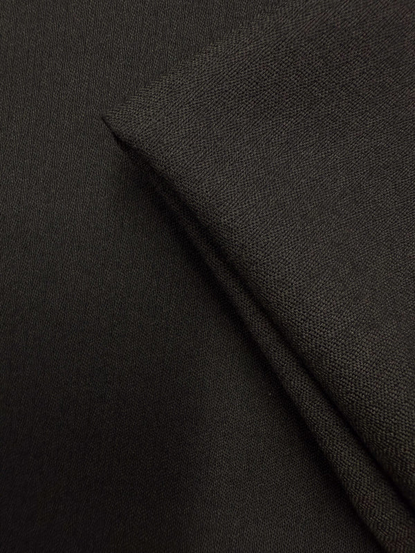 Herringbone Creped Wool - Black Onyx - 156cm