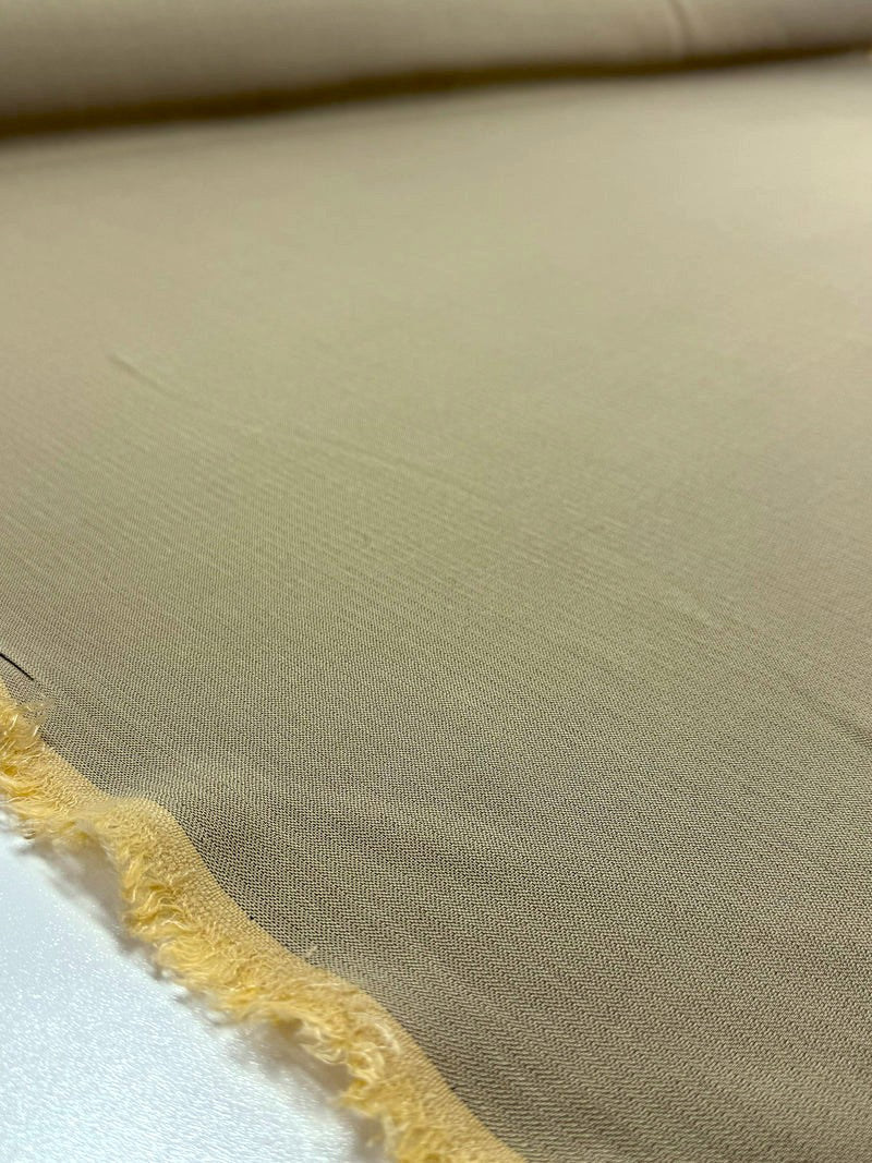 Wool Viscose Crepe - Pale Khaki - 155cm