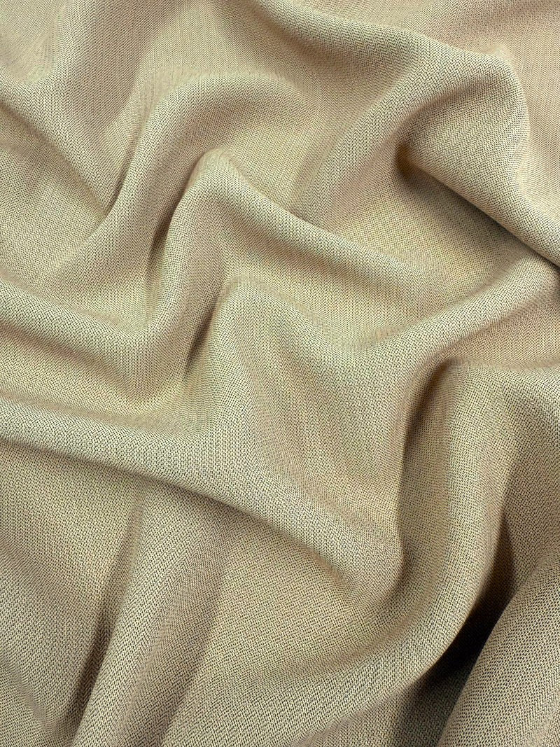 Wool Viscose Crepe - Pale Khaki - 155cm