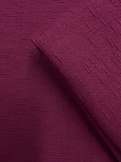 Textured Pure Linen - Plum - 148cm