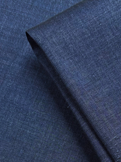 Stretch Linen Bengaline - Denim - 155cm