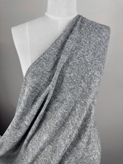 Textured Knit - Grey Marle - 155cm