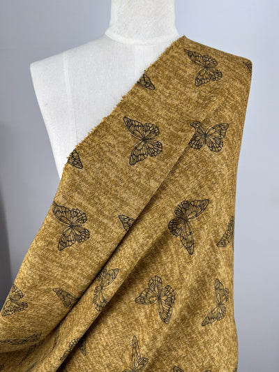 Textured Knit - Amber Gold - 150cm