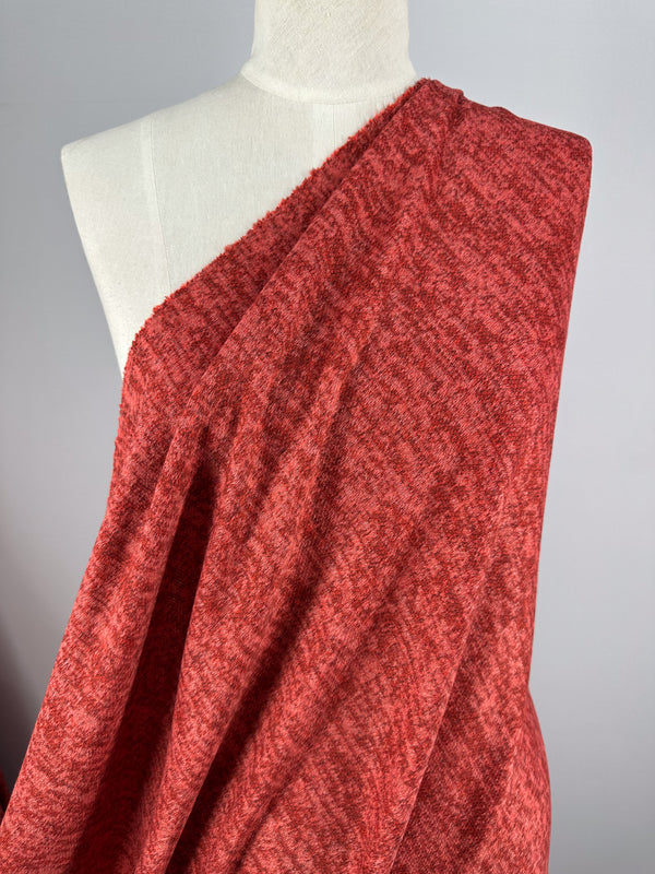 Textured Knit - Rococco Red - 150cm