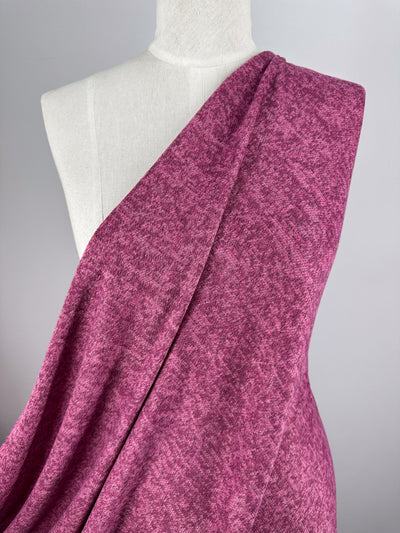 Textured Knit - Rose Violet - 150cm