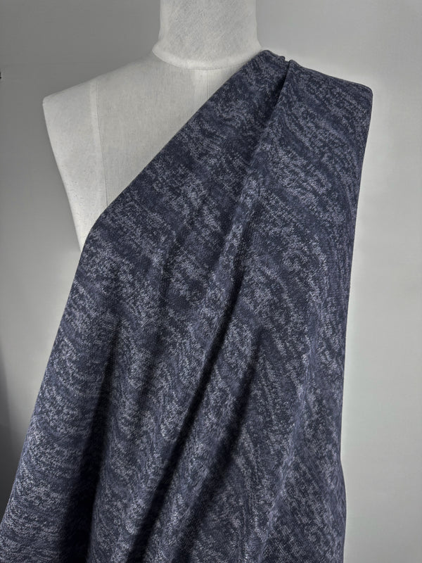 Textured Knit - Ink Marle - 150cm
