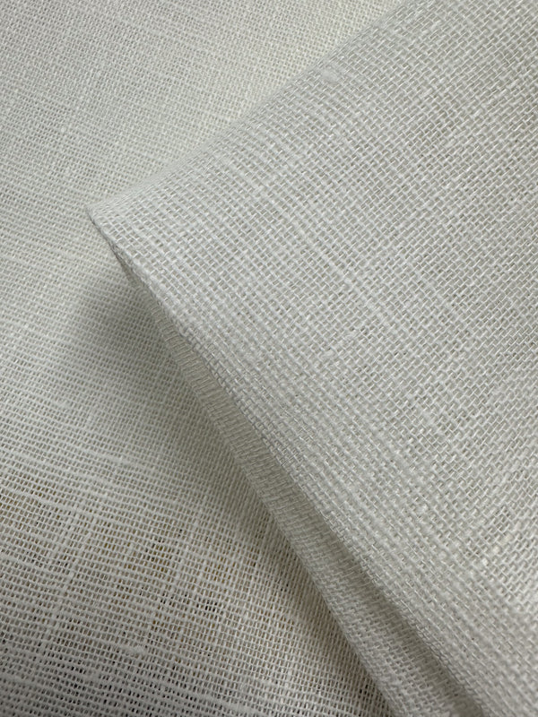 Loose Weave Pure Linen - Off White - 150cm