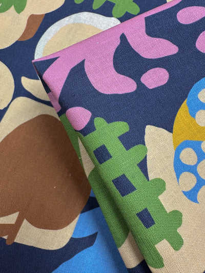 Printed Linen Blend - Modern Meadow - 138cm
