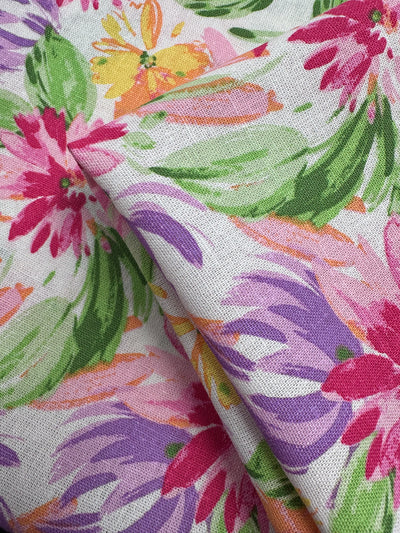 Printed Linen Blend - Petal Parade - 135cm