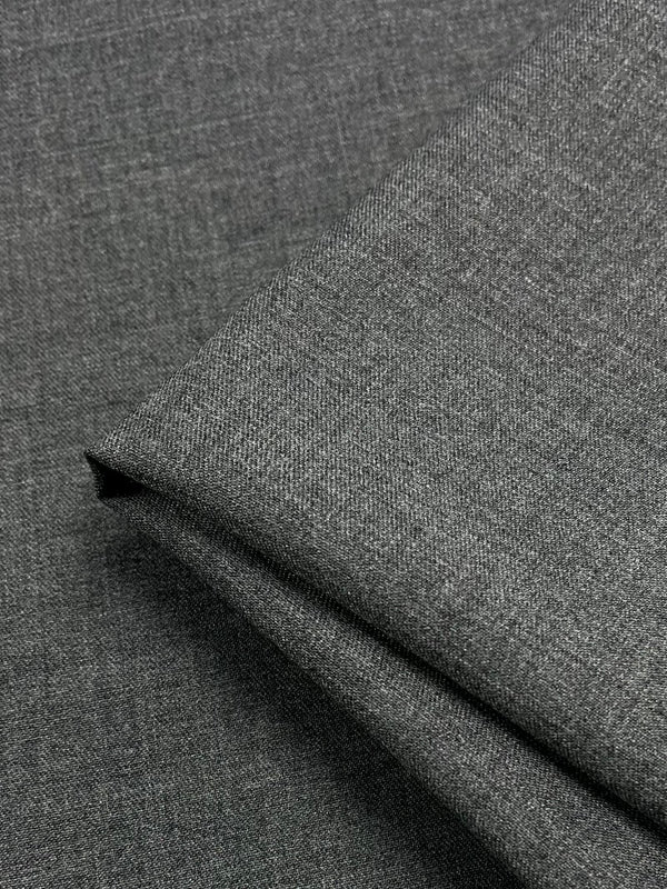 Wool Suiting - Charcoal Marle - 145cm