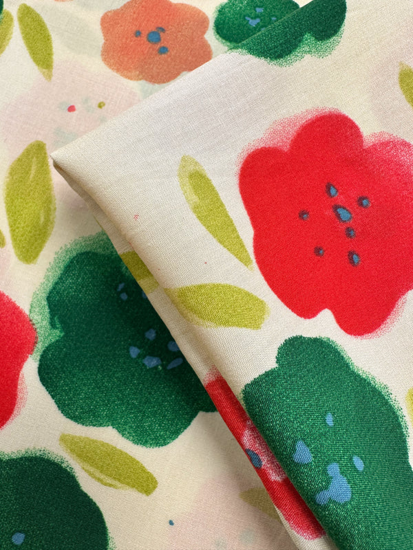 Designer Rayon - Peach Blossom - 145cm