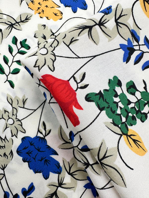 Designer Rayon - Petal Grid - 145cm