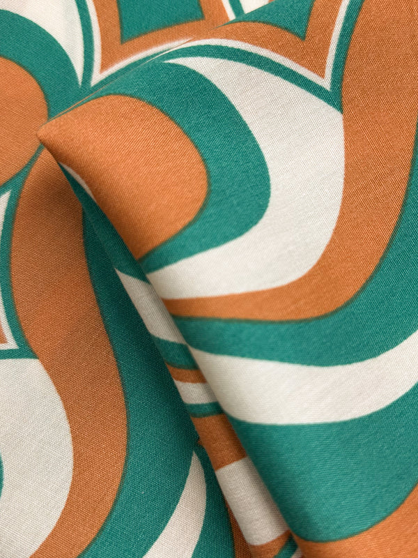 Designer Rayon - Retro Pulse - 145cm