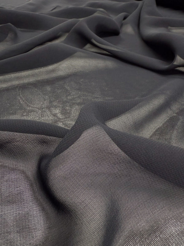Single Georgette - Darkest Navy - 143cm