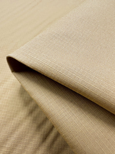 Textured Grid Cotton - Curry - 150cm