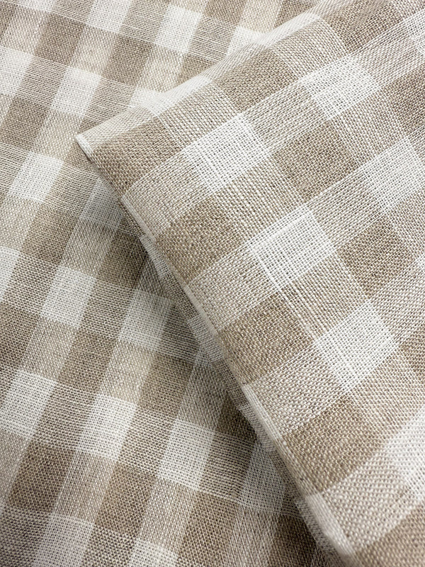 Pure Linen - Oatfield Check - 140cm