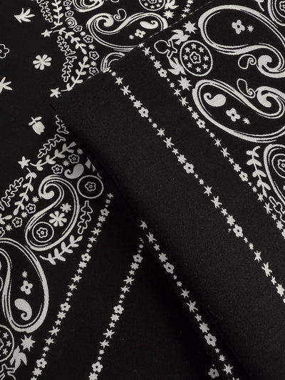 Designer Rayon - Bandana Noir - 148cm