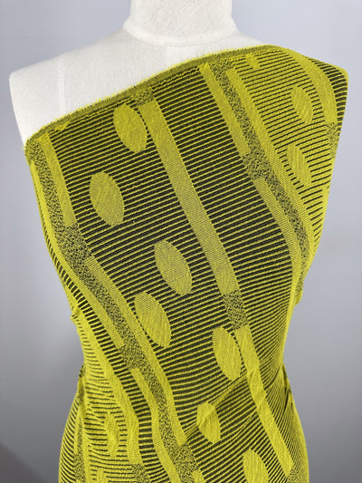 Jacquard Knit - Chartreuse - 138cm