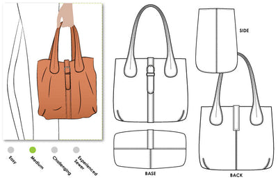 Pattern - Style Arc - London Tote Bag
