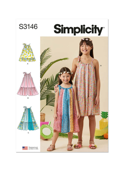 Pattern - Simplicity - 3146 -  Children’s and Girls’ Dresses