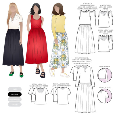 Pattern - Style Arc - Carter Dress Multi Size